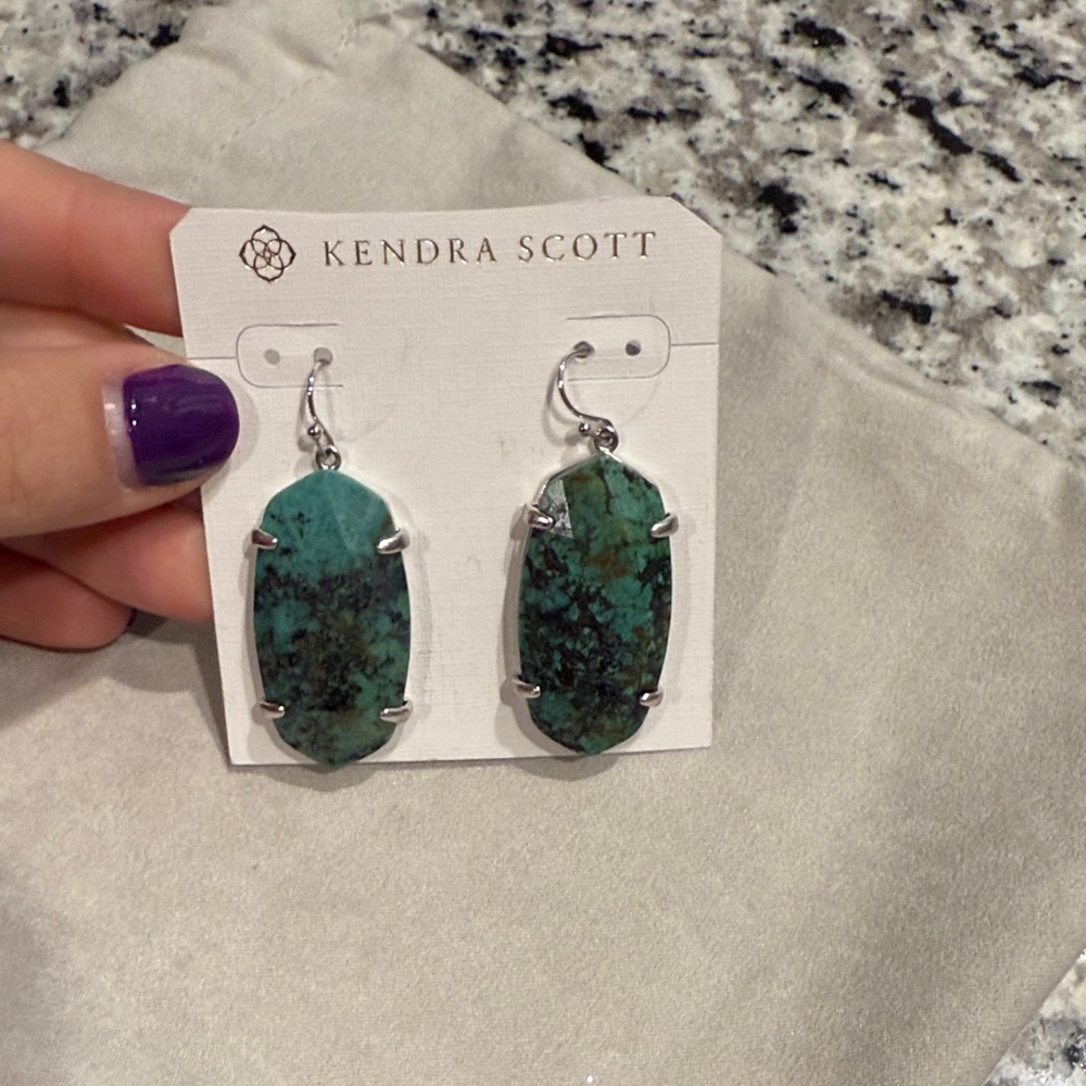 Kendra Scott Turquoise Stone Earrings